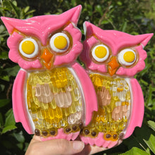 Load image into Gallery viewer, Pink Owl Fabric Belly