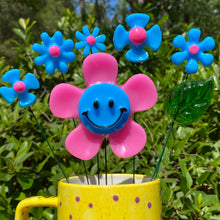 Load image into Gallery viewer, Pink & Blue Smiley Flower Set