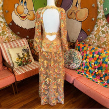 Load image into Gallery viewer, NEW Lace Floral Maxi Dress XS