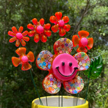 Load image into Gallery viewer, Pink Confetti Smiley Flower Set