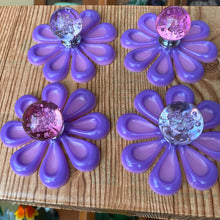Load image into Gallery viewer, FOUR Purple Glass Knobs