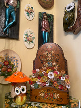 Load image into Gallery viewer, Wood Planter with Flowers