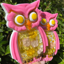 Load image into Gallery viewer, Pink Owl Fabric Belly