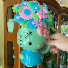 Load image into Gallery viewer, FrakenKitty Mug with Flowers