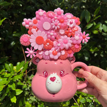 Load image into Gallery viewer, Pink Care Bear Mug with Flowers