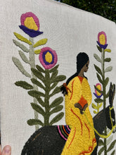 Load image into Gallery viewer, Girl & Donkey Crewel