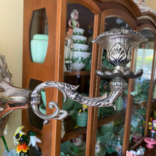 Load image into Gallery viewer, PAIR Silver Wall Sconce Candle