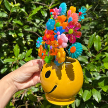 Load image into Gallery viewer, McCoy Smiley Face Mug with Flowers