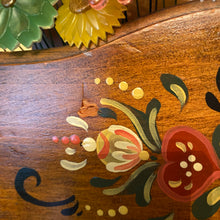 Load image into Gallery viewer, Wood Planter with Flowers