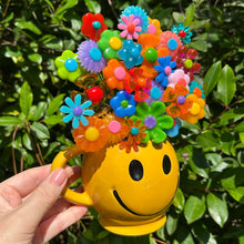 Load image into Gallery viewer, McCoy Smiley Face Mug with Flowers