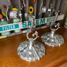 Load image into Gallery viewer, PAIR Silver Wall Sconce Candle