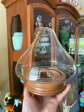 Load image into Gallery viewer, Glass Dome Wood Bottom