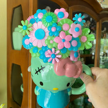 Load image into Gallery viewer, FrakenKitty Mug with Flowers