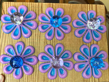 Load image into Gallery viewer, SIX Lavender & Blue Glass Knobs