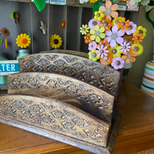 Load image into Gallery viewer, Mail Sorter with Flowers