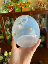 Load image into Gallery viewer, Vintage Blue Opal & Star Glass Vase