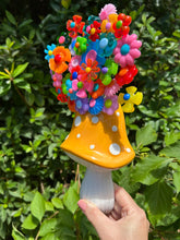 Load image into Gallery viewer, Yellow Mushroom with Flowers