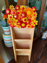 Load image into Gallery viewer, Wall Mail Sorter with Flowers