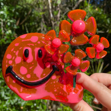 Load image into Gallery viewer, Translucent Pink Smiley w Flowers
