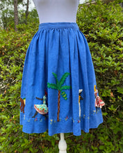 Load image into Gallery viewer, Caribbean Raised Detail Skirt Vintage