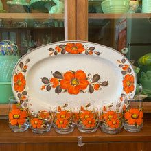 Load image into Gallery viewer, Enamel Platter & Glasses