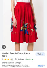 Load image into Gallery viewer, Caribbean Raised Detail Skirt Vintage