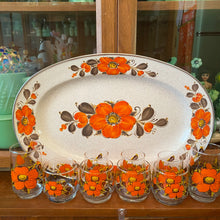 Load image into Gallery viewer, Enamel Platter & Glasses