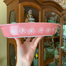 Load image into Gallery viewer, Pyrex Pink Daisy Divided Dish
