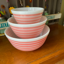 Load image into Gallery viewer, Pyrex Rainbow Stripe Three Set
