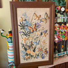 Load image into Gallery viewer, Framed Large Butterfly Fabric Print
