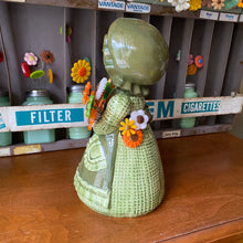 Load image into Gallery viewer, Green Girlie with Flowers
