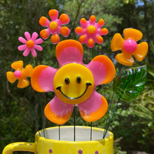 Load image into Gallery viewer, Pink &amp; Orange Smiley Flower Set
