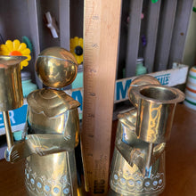 Load image into Gallery viewer, PAIR Brass Angels Candle Holders
