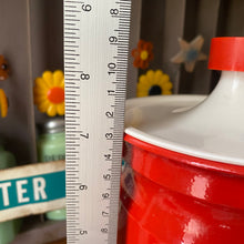 Load image into Gallery viewer, Red Flower Canister
