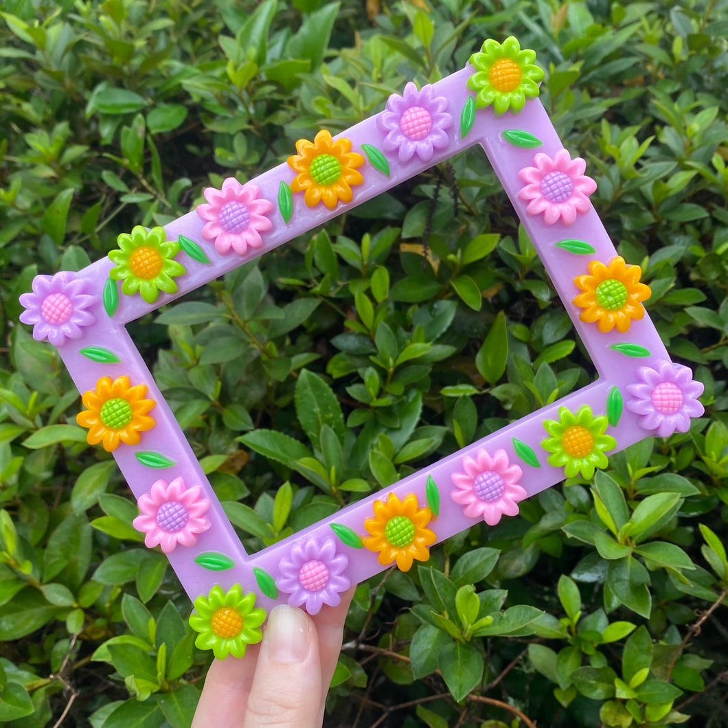 PURPLE Picture Frame & Magnets