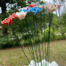 Load image into Gallery viewer, Red White Blue CLAY Roses 15

