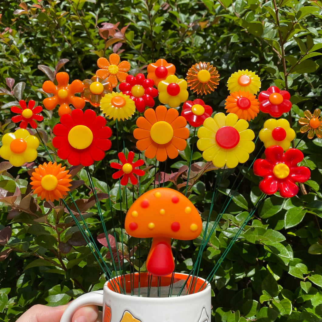 SET Mushroom & Flowers