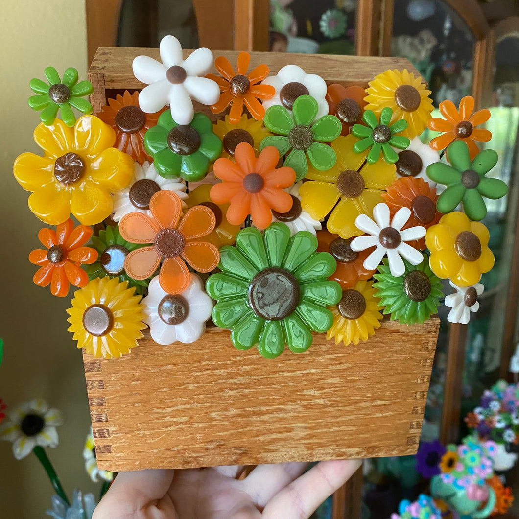 Recipe Box with Flowers