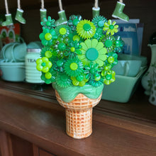 Load image into Gallery viewer, Ice Cream Cone with Flowers
