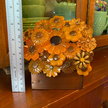 Load image into Gallery viewer, Copper Basket with Flowers

