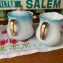 Load image into Gallery viewer, Antique Butterfly Creamer &amp; Sugar
