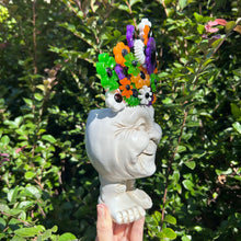 Load image into Gallery viewer, Funny Face with Halloween Flowers
