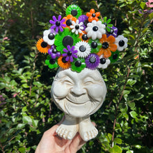 Load image into Gallery viewer, Funny Face with Halloween Flowers

