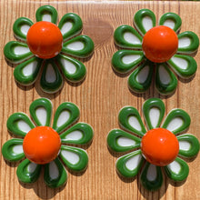 Load image into Gallery viewer, FOUR Green White Orange Knobs
