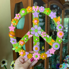 Load image into Gallery viewer, Green Acrylic Peace Sign
