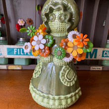 Load image into Gallery viewer, Green Girlie with Flowers
