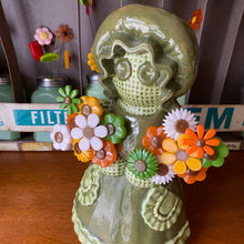 Load image into Gallery viewer, Green Girlie with Flowers
