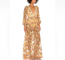 Load image into Gallery viewer, NEW Lace Floral Maxi Dress XS
