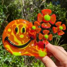 Load image into Gallery viewer, Pink &amp; Green Smiley w Flowers
