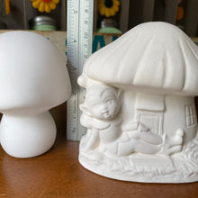 Load image into Gallery viewer, PAIR Ceramic Bisque Pixie &amp; Mushroom
